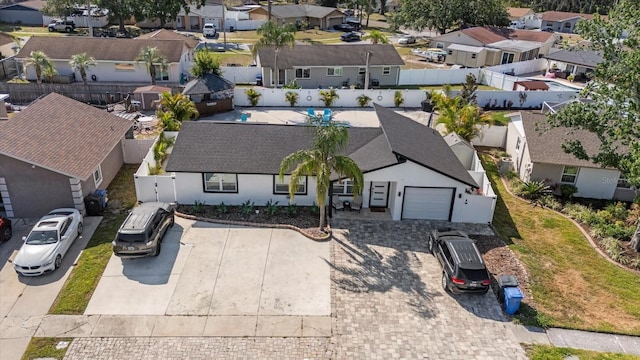 birds eye view of property featuring a residential view