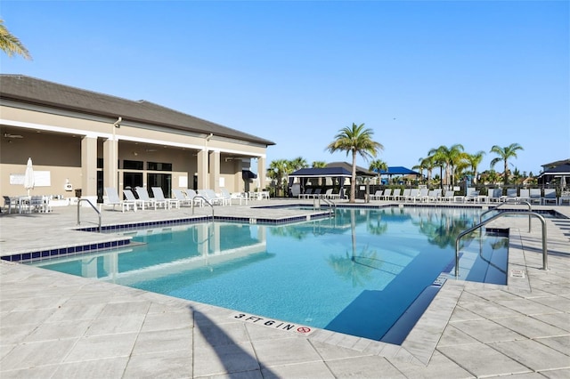 pool featuring a patio