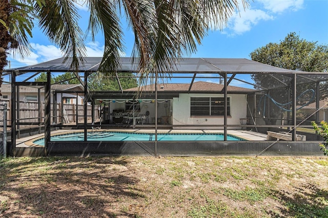 64 Sj Kellner Blvd, Beverly Hills, FL 34465 - swimming pool with fence, a lanai, and a patio