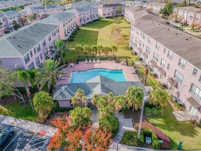 2547 Lexington Oak Dr, Brandon, FL 33511 - aerial view of a pool area