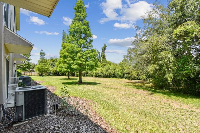 2547 Lexington Oak Dr, Brandon, FL 33511 - view of grassy yard featuring cooling unit