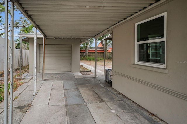 view of patio with fence