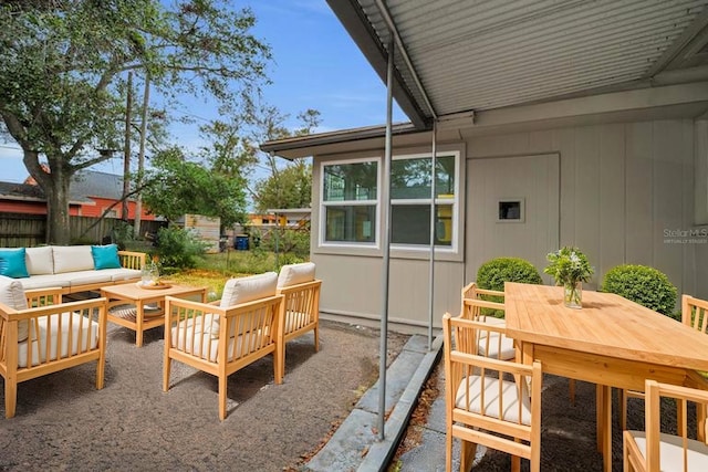 306 S Highland Ave, Clearwater, FL 33755 - view of patio featuring an outdoor hangout area and a fenced backyard