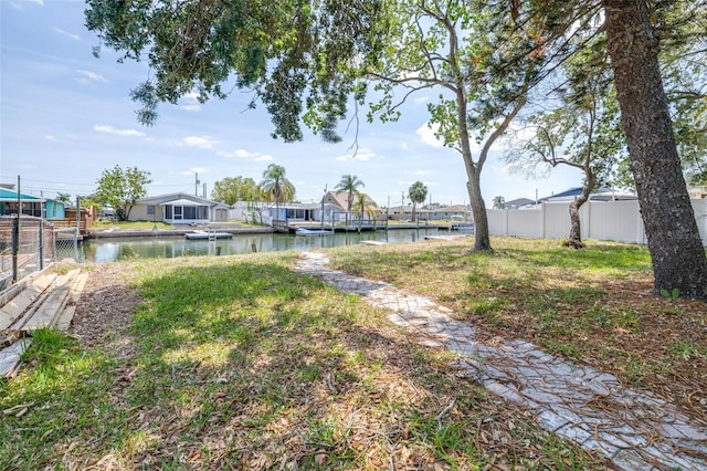 13926 Helen Ave, Hudson, FL 34667 - view of yard featuring fence and a water view