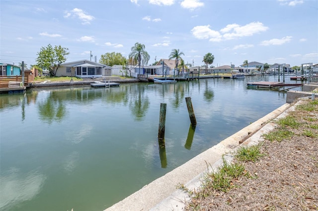 13926 Helen Ave, Hudson, FL 34667 - dock area featuring a residential view and a water view