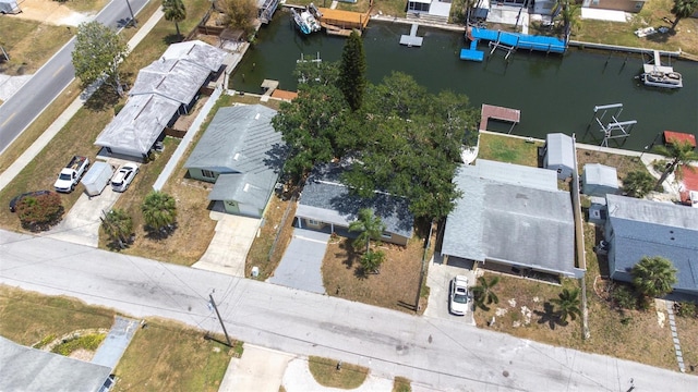 13926 Helen Ave, Hudson, FL 34667 - aerial view featuring a water view and a residential view