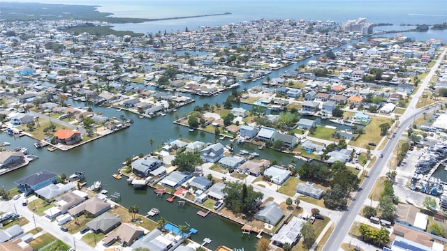 13926 Helen Ave, Hudson, FL 34667 - drone / aerial view with a water view and a residential view
