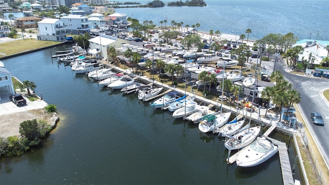 13926 Helen Ave, Hudson, FL 34667 - drone / aerial view with a water view
