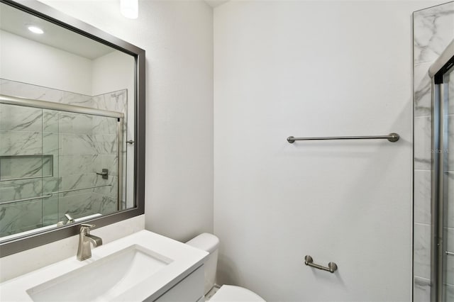 2123 1st Ave N, Saint Petersburg, FL 33713 - bathroom with a shower stall, toilet, and vanity