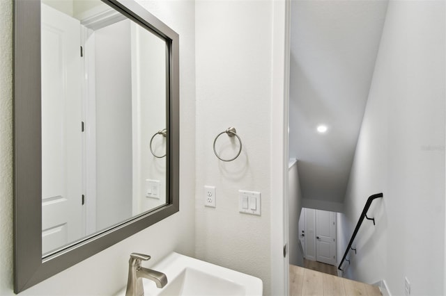 2123 1st Ave N, Saint Petersburg, FL 33713 - bathroom featuring a sink and wood finished floors