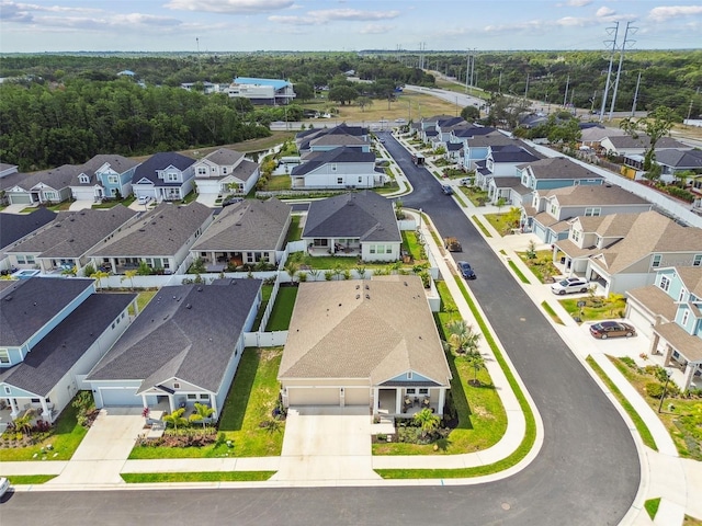 drone / aerial view featuring a residential view