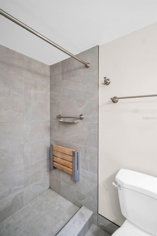 4725 Cove Cir Unit 601, Saint Petersburg, FL 33708 - bathroom with tiled shower and toilet