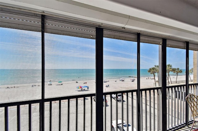 property view of water with a view of the beach