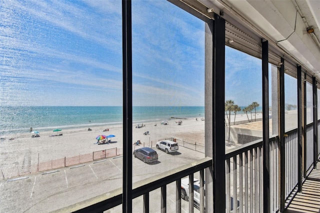 property view of water with a view of the beach