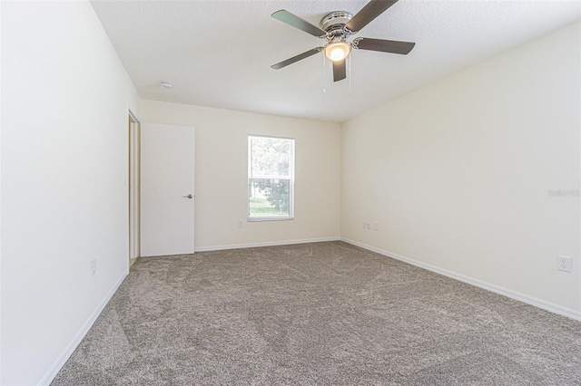 29436 Zeller Ave, San Antonio, FL 33576 - unfurnished room with carpet floors, a ceiling fan, and baseboards