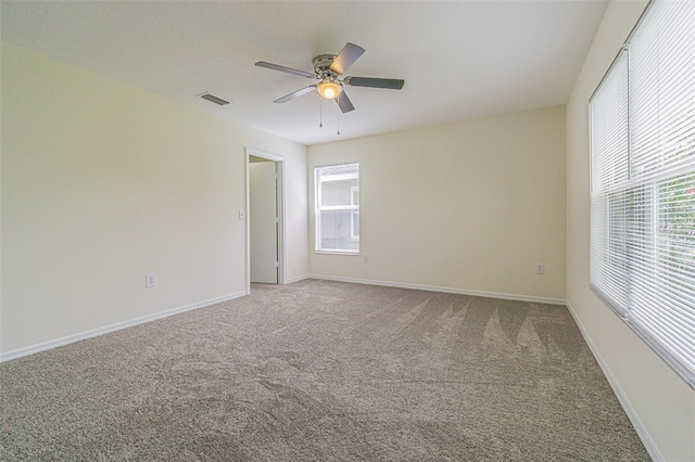 29436 Zeller Ave, San Antonio, FL 33576 - empty room featuring carpet flooring, ceiling fan, and baseboards