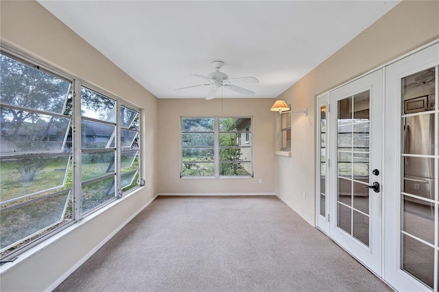 2961 Briar Cliff Dr, Palm Harbor, FL 34684 - unfurnished sunroom with french doors