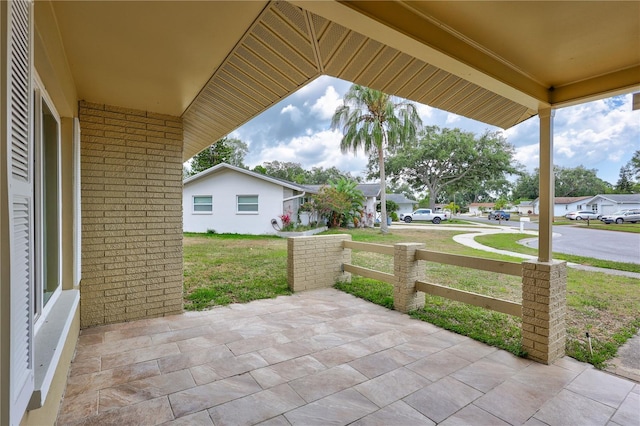 2961 Briar Cliff Dr, Palm Harbor, FL 34684 - view of patio / terrace with a residential view