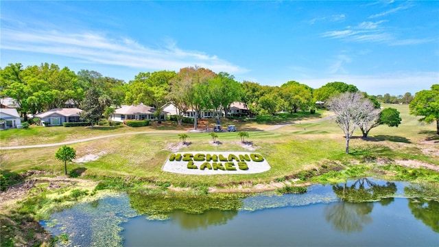 2961 Briar Cliff Dr, Palm Harbor, FL 34684 - bird's eye view featuring a water view and a residential view