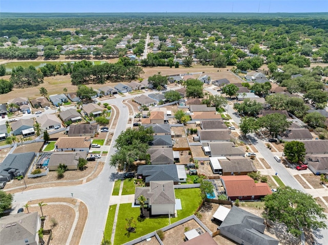 bird's eye view with a residential view