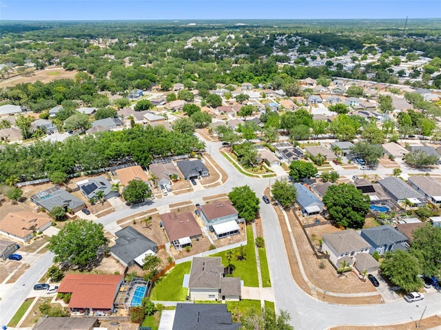 bird's eye view featuring a residential view