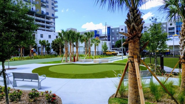 1227 E Madison St Unit 902, Tampa, FL 33602 - view of property's community with an area to practice putting