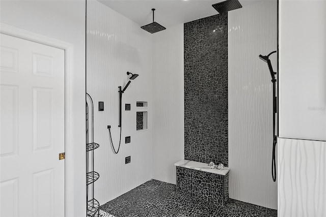 7314 Hunt Club Ln, Seminole, FL 33776 - full bathroom featuring a shower and a bath