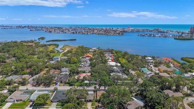 7314 Hunt Club Ln, Seminole, FL 33776 - aerial view of residential area with a nearby body of water
