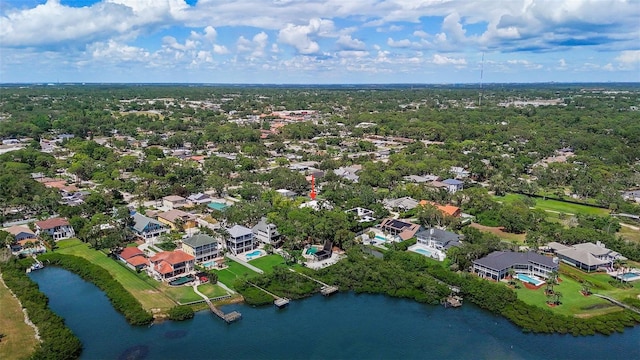 7314 Hunt Club Ln, Seminole, FL 33776 - bird's eye view of a nearby body of water