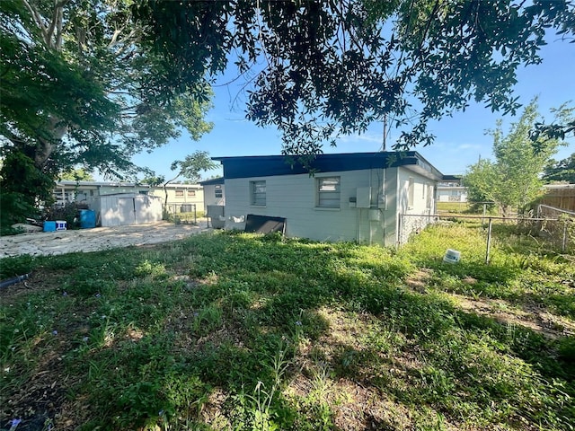 exterior space with fence