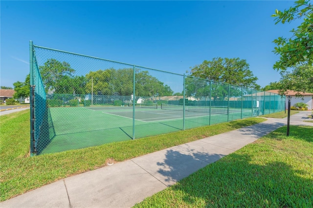 view of tennis court