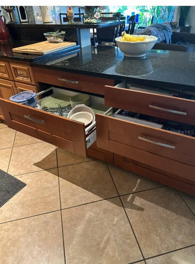 kitchen featuring tile patterned floors