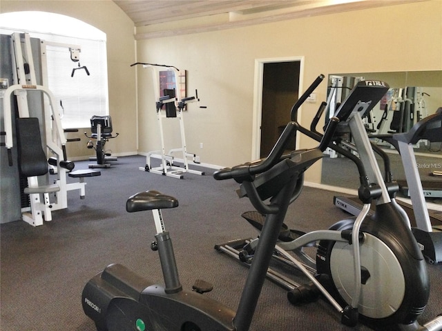 3705 SW 27th St Unit 214, Gainesville, FL 32608 - workout area featuring baseboards
