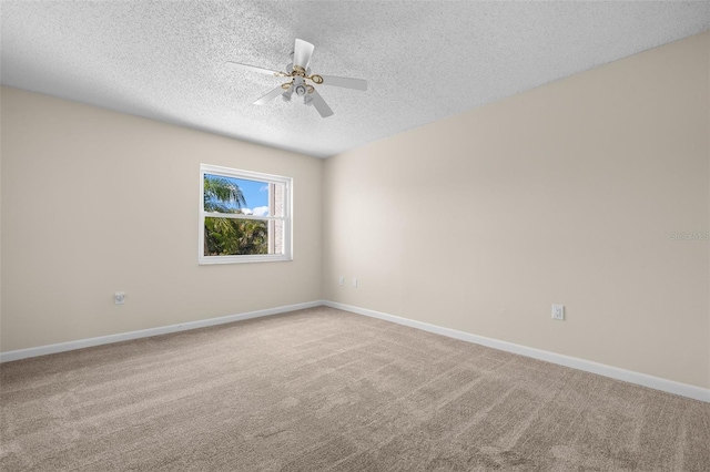 381 S Mcmullen Booth Rd Unit 72, Clearwater, FL 33759 - carpeted empty room with baseboards, a ceiling fan, and a textured ceiling