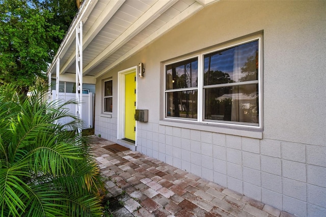 3626 17th St N, Saint Petersburg, FL 33713 - property entrance featuring stucco siding