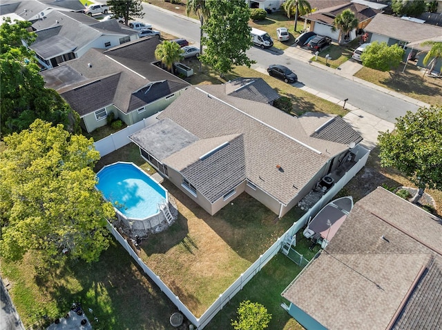 birds eye view of property featuring a residential view