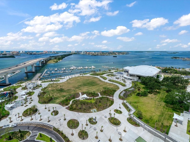 331 Cleveland St # 1806, Clearwater, FL 33755 - birds eye view of property with a water view