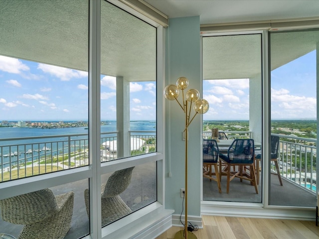 331 Cleveland St # 1806, Clearwater, FL 33755 - interior space with a water view