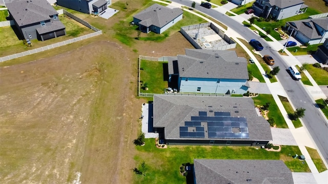 aerial view featuring a residential view