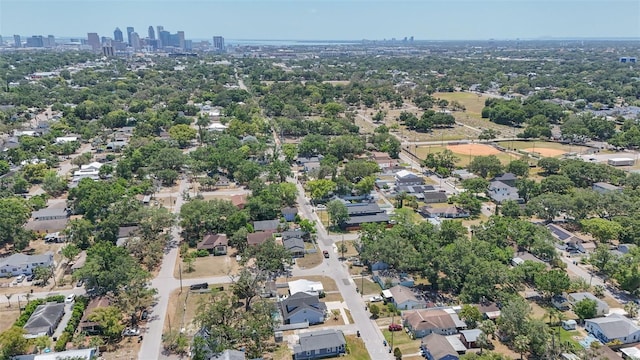 drone / aerial view featuring a view of city