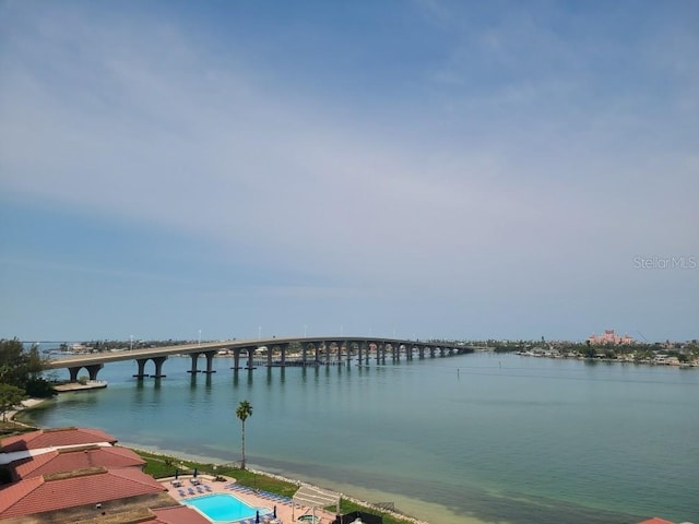 6265 Sun Blvd Unit 805, Saint Petersburg, FL 33715 - water view featuring a notable bridge