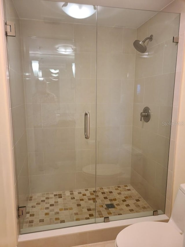 6265 Sun Blvd Unit 805, Saint Petersburg, FL 33715 - bathroom with toilet and a stall shower