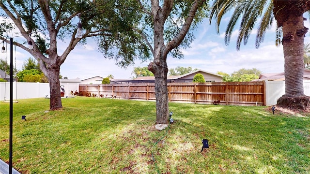 1849 Del Robles Dr, Clearwater, FL 33764 - view of yard with a fenced backyard