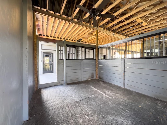 view of horse barn