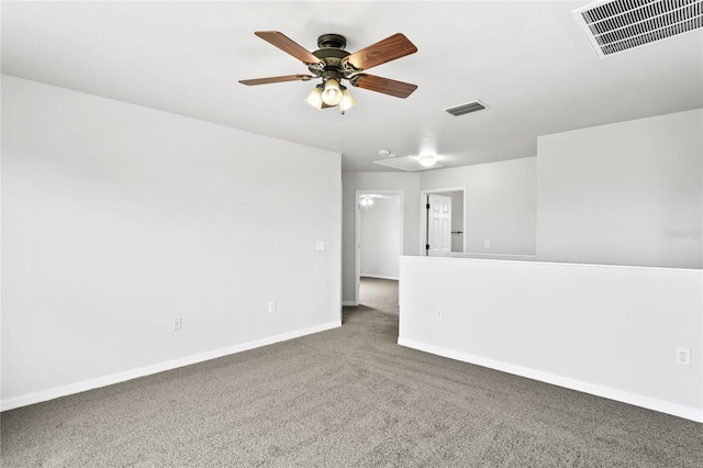 1506 Lenton Rose Ct, Trinity, FL 34655 - carpeted spare room featuring a ceiling fan, baseboards, and visible vents