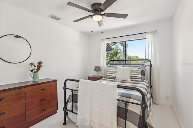 1502 Creekbend Dr, Brandon, FL 33510 - carpeted bedroom with visible vents, baseboards, and ceiling fan