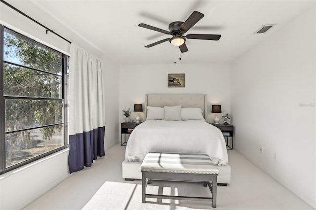 1502 Creekbend Dr, Brandon, FL 33510 - bedroom featuring ceiling fan and visible vents