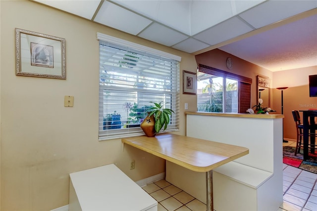 2600 Forest Run Ct, Clearwater, FL 33761 - kitchen with light tile patterned floors and baseboards