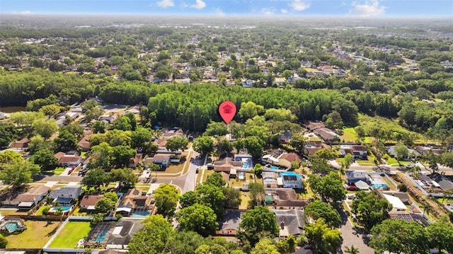 drone / aerial view featuring a residential view