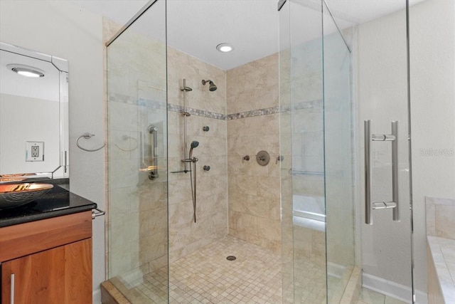 4531 44th St S, Saint Petersburg, FL 33711 - full bathroom with a shower stall and vanity